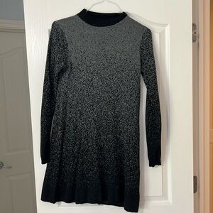 Black and Gray sweater dress